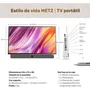 Metz 24MPE7000Z Televisor Portátil con Batería 24 Pulgadas Smart TV, Google TV, Full HD 1920x1080, Wi-Fi, Triple Sintonizador DVB-C/S2/T2, Pantalla Mate