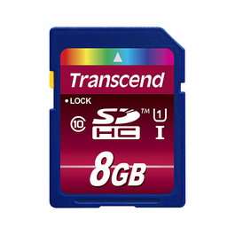 Transcend TS8GSDHC10U1 Tarjeta MicroSDHC de 8GB, Clase 10, U1, 90MB/s