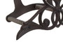 DKD Home Decor Sujetamangueras Hierro Colado para Terraza y Jardín Marrón Oscuro 35 x 14 x 18.5 cm
