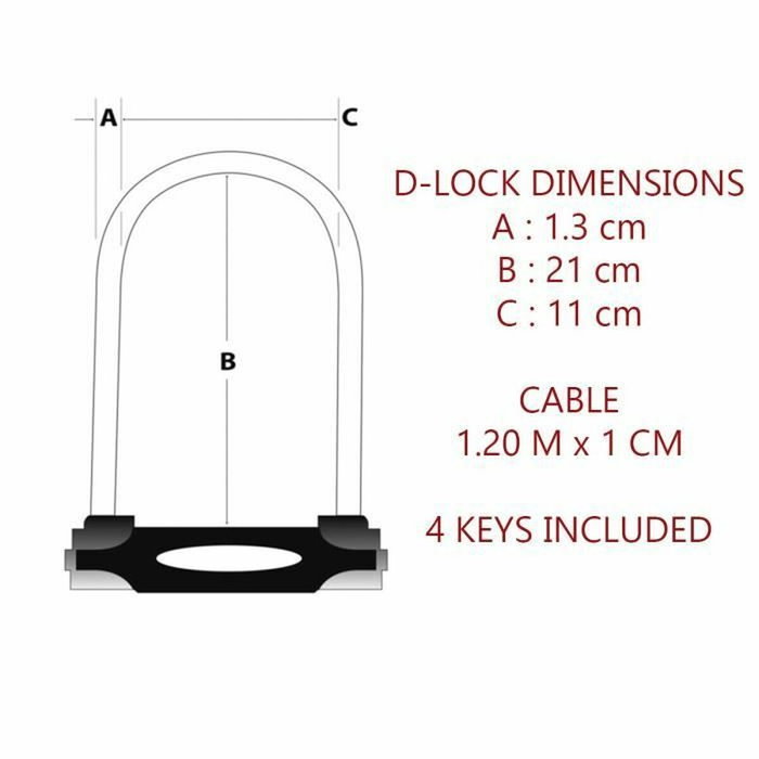 Marvel MASTER LOCK U con Cable - Llave Marvel MASTER LOCK U con Cable - Llave