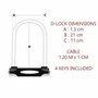 Marvel MASTER LOCK U con Cable - Llave