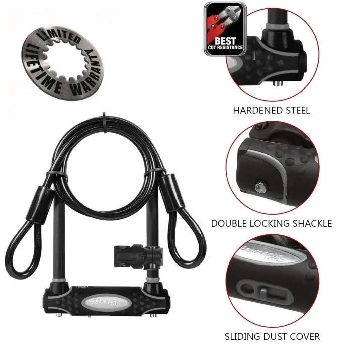 Master Lock Cerradura U con Cable - Llave