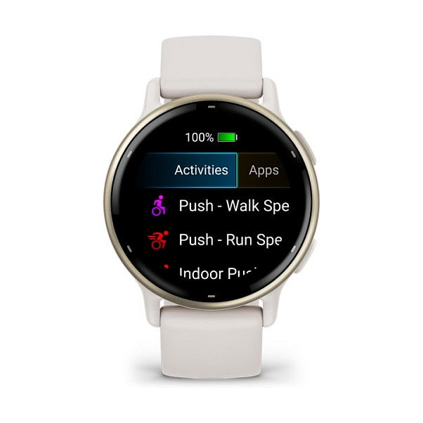 Garmin Vivoactive 5 - Reloj Inteligente GPS, Monitor de Salud, Cream White, Referencia 010-02862-11
