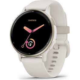 Garmin vívoactive 5 Smartwatch con GPS, pantalla AMOLED, Ivory/Cream Gold