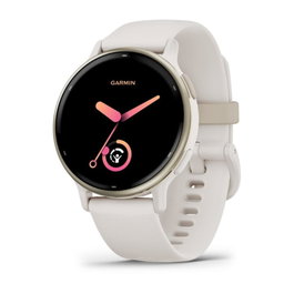 Garmin Vivoactive 5 - Reloj Inteligente GPS con Pantalla AMOLED de 1.2", Bluetooth, WiFi, NFC, Resistente al Agua 5 ATM, Batería hasta 11 Días, Blanco