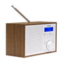 Denver DAB-46 Radio Internet DAB+ FM LCD Color Marrón y Blanco