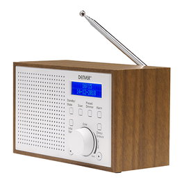 Denver DAB-46 Radio Internet DAB+ FM LCD Color Marrón y Blanco