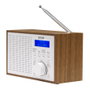 Denver DAB-46 Radio Internet DAB+ FM LCD Color Marrón y Blanco