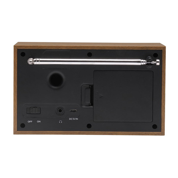 Denver DAB-46 Radio Internet DAB+ FM LCD Color Marrón y Blanco