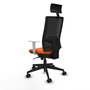 PIQUERAS Y CRESPO Silla de oficina Horna Naranja y Negro