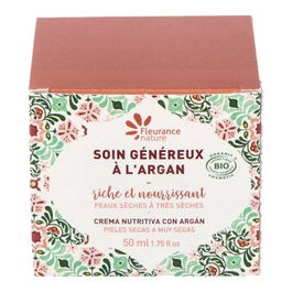 FLEURANCE NATURE Crema Nutritiva con Aceite de Argán Bio 50ml para Pieles Muy Secas