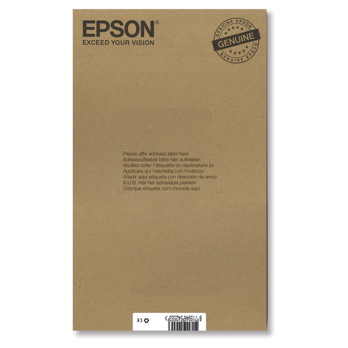Epson C13T08074510 Pack de 6 Cartuchos de Tinta Originales Easy Mail T0807 Kolibri Claria Photo, Negro, Cian, Cian claro, Magenta, Magenta claro, Amarillo - Multipack