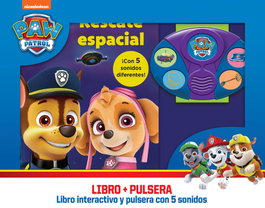 PI KIDS Rescate Espacial: Libro Interactivo y Pulsera con Sonidos Patrulla Canina