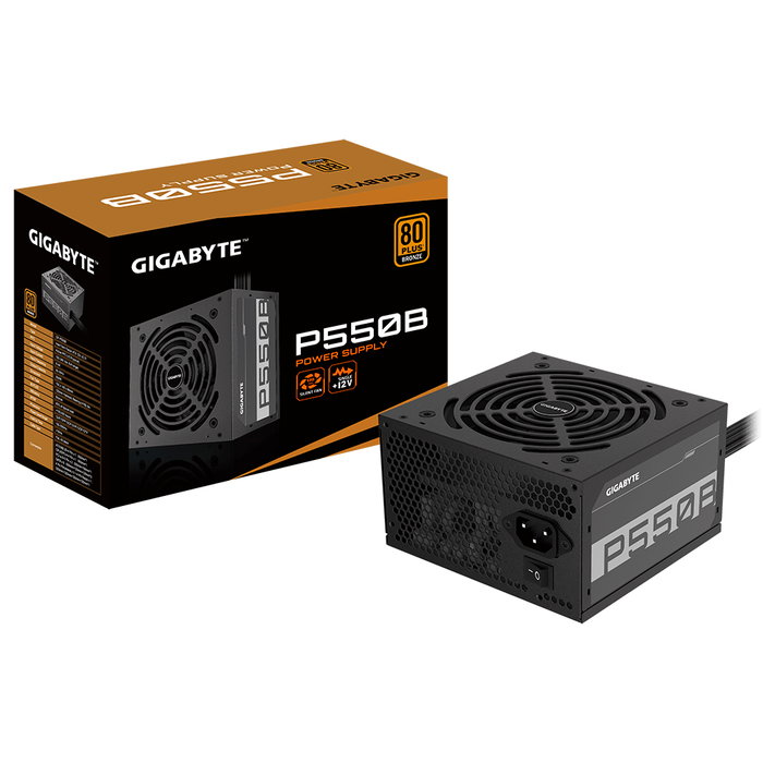 Gigabyte P550B Fuente de Alimentación 550 W ATX 80 PLUS Bronze Negro Gigabyte P550B Fuente de Alimentación 550 W ATX 80 PLUS Bronze Negro