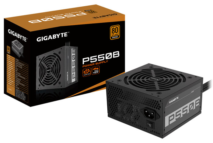 Gigabyte P550B Fuente de Alimentación 550 W ATX 80 PLUS Bronze Negro Gigabyte P550B Fuente de Alimentación 550 W ATX 80 PLUS Bronze Negro