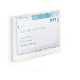 Durable 486102 Identificador de puerta Blanco 14,9 x 10,55 cm