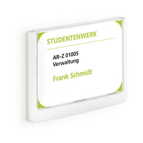 Durable Türschild 14,9 x 10,55 cm blanco