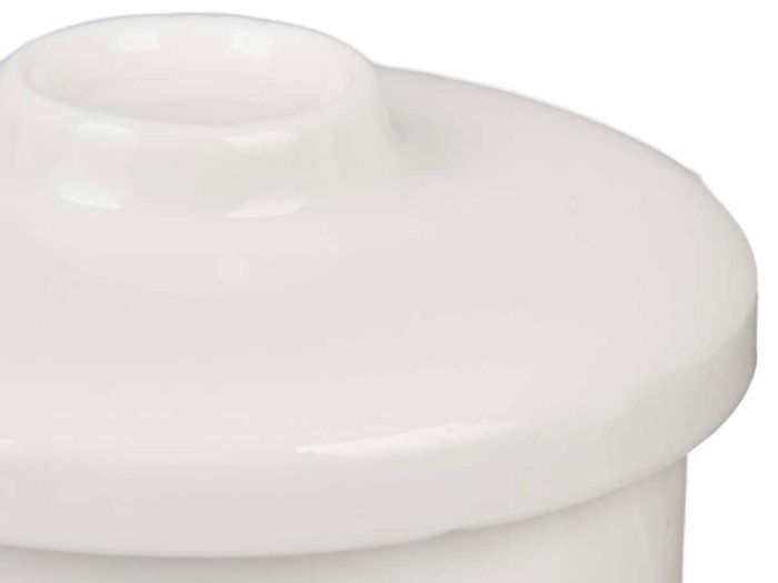 Vessia Azucarero de Porcelana Blanca 240 ml - 9x7.5x9 cm (Set de 72)