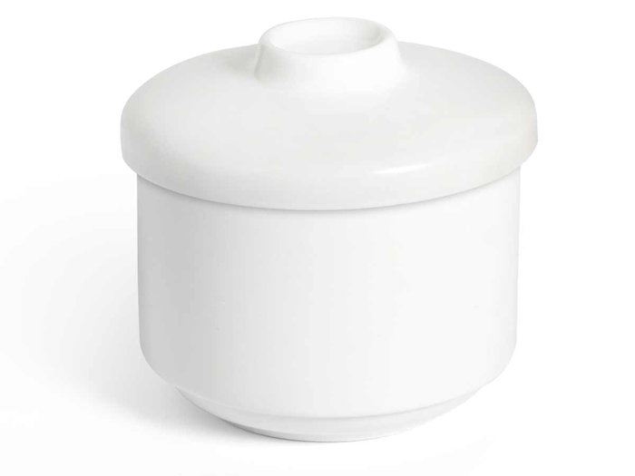 Vessia Azucarero de Porcelana Blanca 240 ml - 9x7.5x9 cm (Set de 72)