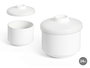 Vessia Azucarero de Porcelana Blanca 240 ml - 9x7.5x9 cm (Set de 72)