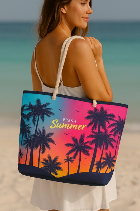 Zoozie Bags YLC.PJ.049 Bolsa de Playa Grande 55cm Ancho x 36cm Alto x 15cm Profundidad para Mujer Verano Resistente Zoozie Bags YLC.PJ.049 Bolsa de Playa Grande 55cm Ancho x 36cm Alto x 15cm Profundidad para Mujer Verano Resistente