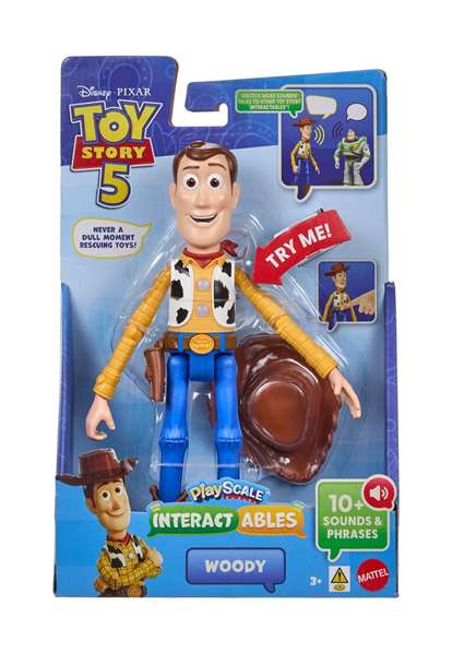 Mattel Figura Parlanchina Toy Story Woody 18 cm con Sonidos y Pilas Incluidas