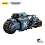 Joy Toy (CN) Warhammer 40,000 Raider-pattern Combat Bike Space Wolves con rifles bolt gemelos vinculados, 22 cm