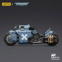 Joy Toy (CN) Warhammer 40,000 Raider-pattern Combat Bike Space Wolves con rifles bolt gemelos vinculados, 22 cm