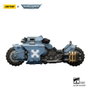 Joy Toy (CN) Warhammer 40,000 Raider-pattern Combat Bike Space Wolves con rifles bolt gemelos vinculados, 22 cm