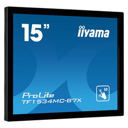 Iiyama TF1534MC-B7X - Monitor táctil M-Touch de 38 cm (15 pulgadas) 4:3 con puertos HDMI y DisplayPort