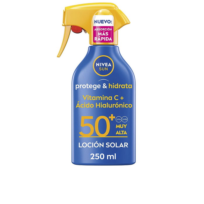 Nivea SUN Protege & Hidrata Spray Loción Solar SPF50+ 250 ml Nivea SUN Protege & Hidrata Spray Loción Solar SPF50+ 250 ml