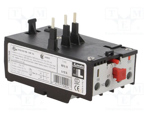 LOVATO ELECTRIC Relé térmico 6÷10A con agarres de tornillo LOVATO ELECTRIC Relé térmico 6÷10A con agarres de tornillo