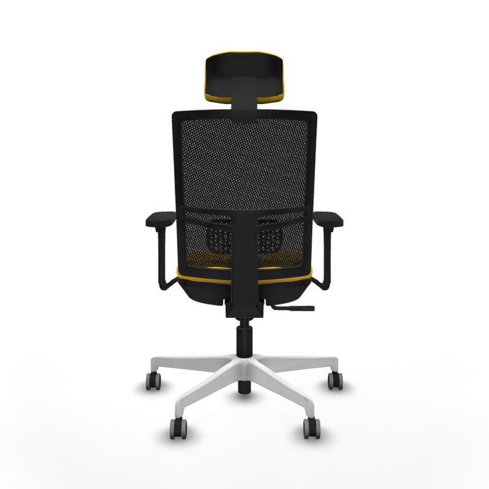PIQUERAS Y CRESPO Silla de oficina Yunquera con mecanismo Sincro, Amarillo y Negro PIQUERAS Y CRESPO Silla de oficina Yunquera con mecanismo Sincro, Amarillo y Negro