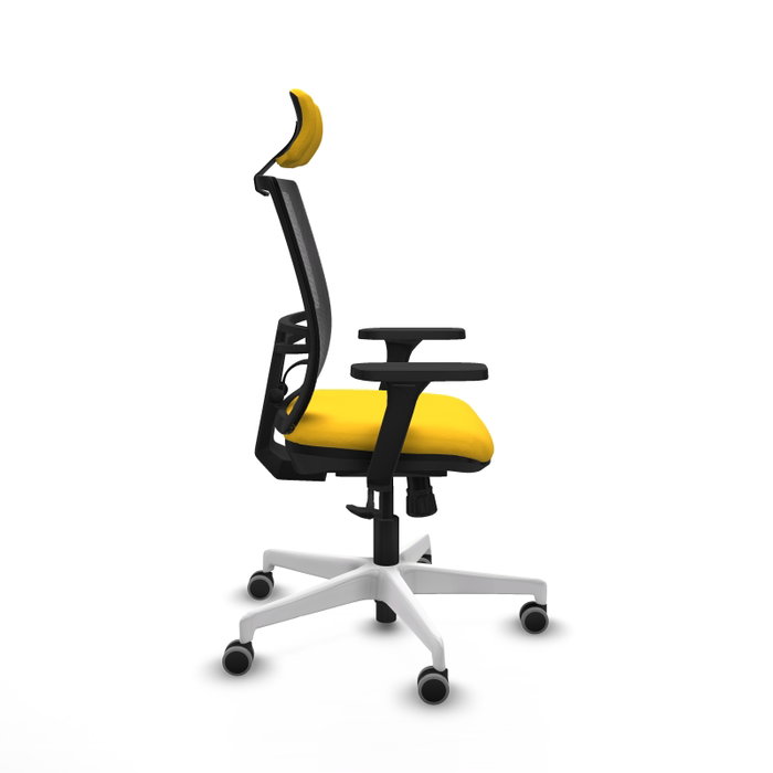 PIQUERAS Y CRESPO Silla de oficina Yunquera con mecanismo Sincro, Amarillo y Negro PIQUERAS Y CRESPO Silla de oficina Yunquera con mecanismo Sincro, Amarillo y Negro