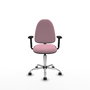 PIQUERAS Y CRESPO Silla de oficina Aýna Rosa con Brazos 2D