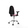 PIQUERAS Y CRESPO Silla de oficina Aýna Rosa con Brazos 2D