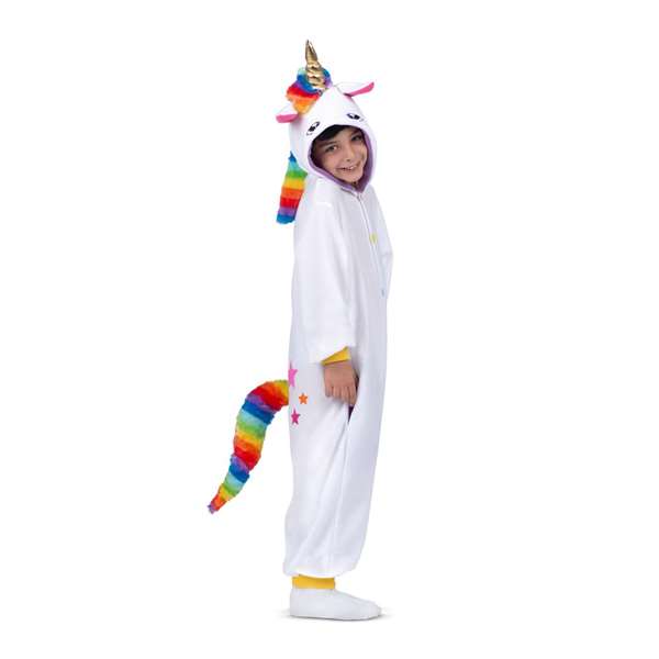 My Other Me Disfraz Unicornio Blanco Kigurumi Niño Talla Única con Capucha y Cola