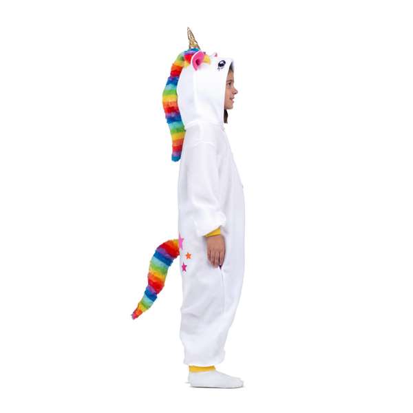 My Other Me Disfraz Unicornio Blanco Kigurumi Niño Talla Única con Capucha y Cola