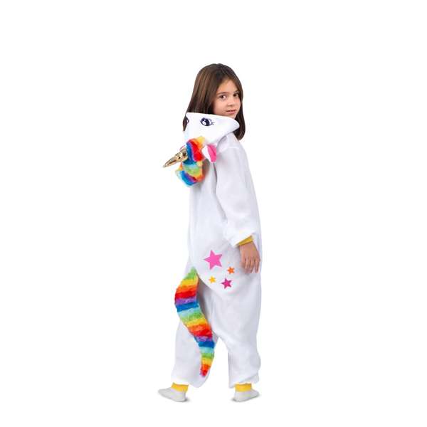 My Other Me Disfraz Unicornio Blanco Kigurumi Niño Talla Única con Capucha y Cola