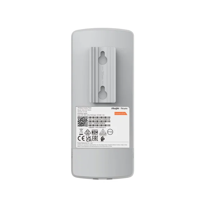 Ruijie RG-EST100-E Punto de Acceso / Puente Inalámbrico Exterior 2.4GHz 300 Mbps, Cobertura 500m, PoE, Antena Direccional Dual Polarización 8 dBi, IP55, Blanco