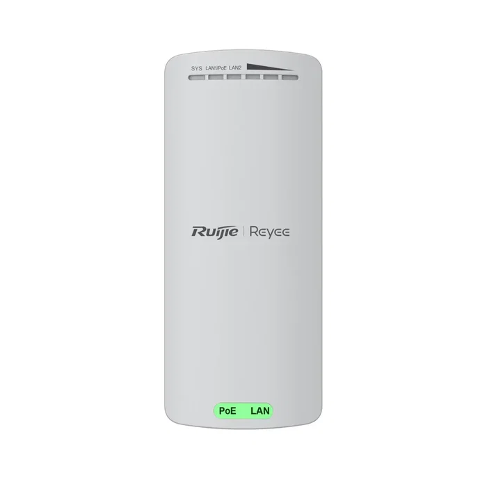 Ruijie RG-EST100-E Punto de Acceso / Puente Inalámbrico Exterior 2.4GHz 300 Mbps, Cobertura 500m, PoE, Antena Direccional Dual Polarización 8 dBi, IP55, Blanco