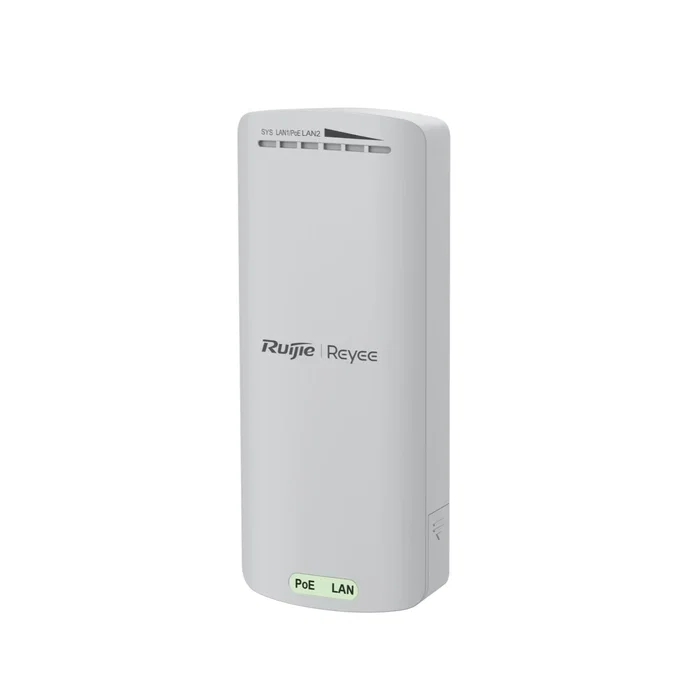 Ruijie RG-EST100-E Punto de Acceso / Puente Inalámbrico Exterior 2.4GHz 300 Mbps, Cobertura 500m, PoE, Antena Direccional Dual Polarización 8 dBi, IP55, Blanco