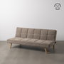 Sofá-Cama Beige Madera Decoración 175 X 84 X 73 cm