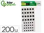 Liderpapel Gomets Autoadhesivos Estrellas Plateadas Surtidas Bolsa 5 Hojas 200 Unidades