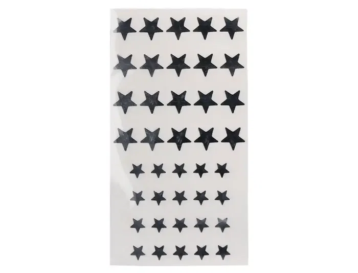 Liderpapel Gomets Autoadhesivos Estrellas Plateadas Surtidas Bolsa 5 Hojas 200 Unidades