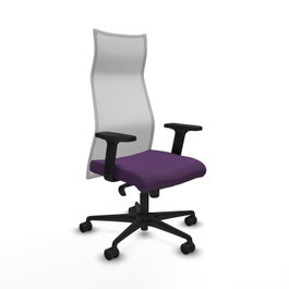 PIQUERAS Y CRESPO Sillón Albacete Morado y Blanco