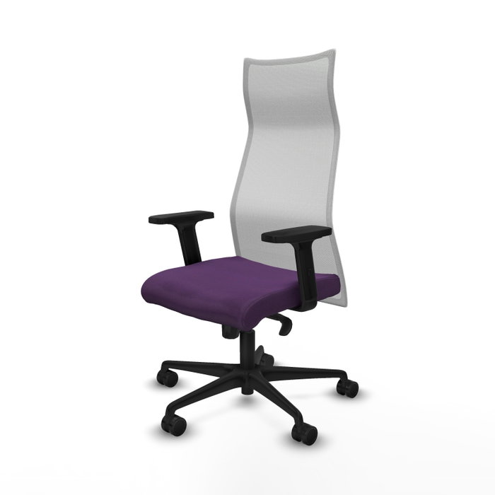 PIQUERAS Y CRESPO Sillón Albacete Morado y Blanco