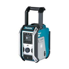 Makita DMR115 Radio de Obra DAB DAB+ FM Bluetooth USB IP65 Negro Azul con Pantalla y Asa