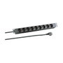 EFB Elektronik EK631DE.1 Regleta de alimentación de aluminio con 9 salidas AC