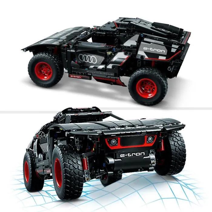 LEGO 42160 Audi RS Q e-tron Coche de Rally Teledirigido Modelo Todoterreno Dakar